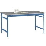 Manuflex BB3014.5007 Servírovací stolek základní stacionárně s plech krytina deska ve briliantově modrá RAL 5007, Šxhxv: 1000 x 600 x 780 mm