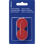 Maul MAULpro, 6178225 magnet, (Ø x v) 34 mm x 13 mm, kulatý, facetový okraj , červená, 2 ks