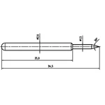 PTR 1040-B-1.5N-NI-1.5 presný testovací hrot