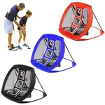 Foldable Golf Chipping Net Backyard Driving Aid Indoor Outdoor Hitting Practice Garden Living Room Beginners Training Ca