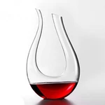 1200ml Luxurious Crystal Glass U-shaped Horn Wine Decanter Wine Pourer Red Wine Carafe Aerator