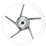 Ultraflex V02 Steering Wheel Stainless 350 PU - White