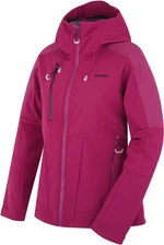 Husky Sevan L S, dk. magenta Dámská softshell bunda