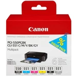 Cartridge Canon PGI-550 + CLI-551 Multi pack, CMYK (6496B005) Canon PGI-550 a CLI-551 multipack 

Zvýhodněná sada náplní pro vaši inkoustovou tiskárnu