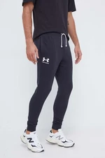 Tepláky Under Armour čierna farba, s potlačou, 1380843