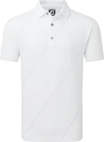 Footjoy Raker Print Lisle White XL Rövid ujjú póló