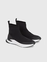 Calvin Klein Sock Boot Runner Kotníková obuv Černá