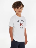 Bílé klučičí tričko Tommy Hilfiger - Kluci