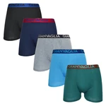 Gianvaglia 5PACK pánské boxerky vícebarevné (024) M