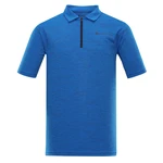 Men's quick-drying polo shirt ALPINE PRO DONN electric blue lemonade