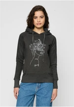 Women's charcoal One Line Fruit Hoody