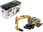 CAT Caterpillar M318D Wheeled Excavator with Operator "High Line" Series 1/87 (HO) Diecast Model by Diecast Masters