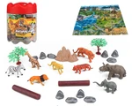 MAC TOYS Zvířata safari set 21ks