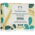 The Body Shop Moringa Cleansing Bar tuhé mydlo na tvár a telo 100 g