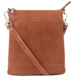 SEGALI Dámská kožená crossbody kabelka 9060 cognac