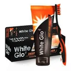 WHITE GLO Profesionální  bělicí zubní pasta CHARCOAL 150 g + kartáček na zuby