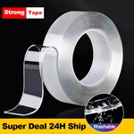 Top Super Strong Double Sided Adhesive Tape Non-slip Resuable Washable Waterproof Transparent double tape For Kitchen Bathroom