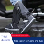 New 2023 High Drum Thick Waterproof Shoe Cover Strap for Adult Men and Women Universal Waterproof and Dirt Riding Foot Cover