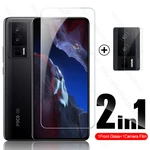 2In1 Camera Lens Screen Protector Tempered Glass Cover For Xiaomi Mi Pocophone Poco F5 F 5 Pro F5Pro 5G 6.67" Phone Film 9H+HD