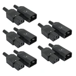 10 Pack Electrical Socket C13 and C14 Plug Set Plug Socket C13 C14 Plug