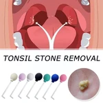 1pc Tonsil Stone Remover Tool Mouth Cleaning Care Tool Tonsil Extraction Wax Style Ear Stone Tool Manual Remover F7R2