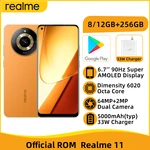 Realme 11 8GB 256GB Dimensity 6020 Octa Core 5G 6.43'' 90Hz Super AMOLED Display 64MP Camera 5000mAh Battery 33W Charger