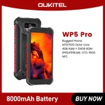 OUKITEL WP5 Pro Rugged Smartphone 4GB 64GB 8000mAh 5.5"HD+ Octa Core Android10 Mobile Phone 13MP Triple Camera Cellphon