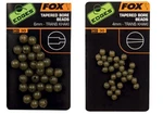 Fox Edges gumové korálky Tapered Bore Beads Trans Khaki 4mm