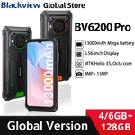 Blackview BV6200 Pro Android 13 6.56'' Rugged Celular IP69 Waterproof Helio P35, 128GB, 13000mAh With 18W Fast Charg NFC