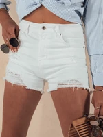 POPGLAM Women's Denim Shorts White Dstreet