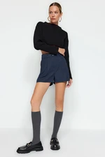 Trendyol Navy Blue Regular Fit Woven Shorts