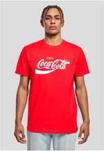 Men's T-shirt with Coca Cola logo red