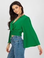 Blouse-DHJ-BZ-16503.30X-green