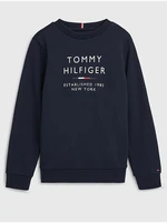 Tmavě modrá klučičí mikina Tommy Hilfiger - Kluci