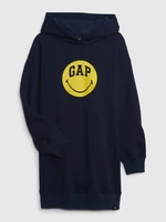 GAP Dětské mikinové šaty & Smiley® - Holky