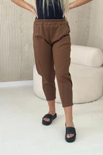 Punto Milano winter trousers with pockets brown