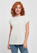 Women's T-shirt with extended shoulder light grey