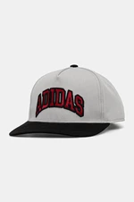 Kšiltovka adidas Originals šedá barva, s aplikací, IX7491