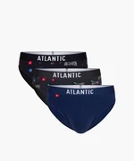 Pánské slipy ATLANTIC 3Pack - vícebarevné