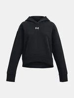 Under Armour Sweatshirt UA Rival Fleece Crop Hoodie - BLK - girls