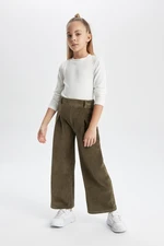 DEFACTO Girl's Wide Leg Corduroy Pants