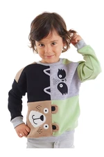 Denokids Raccoon And Bear Boy Colorful Sweatshirt