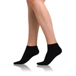 Černé dámské kotníkové ponožky Bellinda BAMBUS AIR LADIES IN-SHOE SOCKS