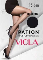 Raj-Pol Woman's Tights Pation Viola 15 DEN