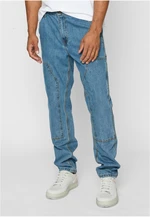 Men's Double Knee Jeans Light Blue/Washed