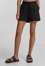 Women's Seersucker Shorts - Black