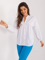 White Casual Women's Oversize Shirt