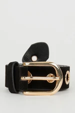 DEFACTO Women's Faux Leather Classic Belt