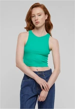 Dámský Cropped Rib Top - zelený