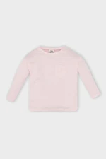 DEFACTO Baby Girl Crew Neck Long Sleeve Plain Basic T-Shirt